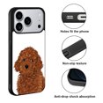 thumbnail image 2 of WIRESTER Shockproof Soft Rubber Cover Case for Apple iPhone 17 Pro 6.3" 2025, Brown Toy Poodle Dog, 2 of 5