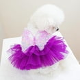 thumbnail image 5 of Vestido para perros ANIAC Butterfly Tutú morado para perros pequeños, 5 of 5