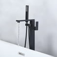 thumbnail image 2 of WOWOW Single Handle Freestanding Tub Faucet with Hand Shower in Oil Rubbed Bronze, 2 of 6