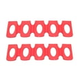 thumbnail image 2 of 3pcs Silicone Refrigerator Storage Rack Holder Mat Organizer Fridge Tin Can Storage Holder Mat Can Beverage Beer Rack (Red), 2 of 8
