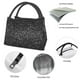 thumbnail image 4 of Easygdp Black And White Dotted Bolsa de Almuerzo Insulada Reutilizable, Bolsa de Mano y Bandolera para Oficina, Trabajo, Viajes, 4 of 6