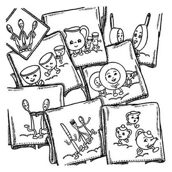 Aunt Martha's #3528 Animated Dish Motifs