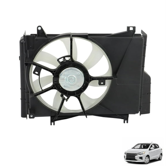 Genricsr Radiator Cooling Fan Assembly Replacement for 2014-2022 Mirage 1355A278 1355A302 1355A303 MI3115149