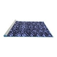thumbnail image 2 of Ahgly Company Machine Washable Indoor Rectangle Abstract Blue Modern Area Rugs, 8' x 12', 2 of 4