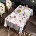 thumbnail image 3 of Pioneer Flower Floral Print Pattern Rectangle Tablecloth 60"x120",Waterproof Polyester Rectangle Table Cloth, Wipeable Spillproof Polyester Tablecloth for Dining, Camping, Indoor and Outdoor, 3 of 6