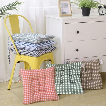 

Wirlsweal Chair Cushion Bright Color Breathable Cotton Strong Flexibility Seat Cushion Pad for Home