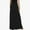 Black, variant on KIHOUT Plus Size Skirt For Women Women's Fashion Solid Color Pocket Elastic Waist Casual Ankle Skirt