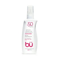 Bu SPF 50 - Sustainable Sunscreen Spray, Travel Size Organic for Sensitive Skin - Oil-Free, Alcohol-Free, Non Comedogenic (White Sage, 3.3 Ounce)