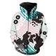 thumbnail image 1 of Sudadera con capucha y cremallera para hombre, diseño de grafiti de arte abstracto, con estampado 3D, unisex, estilo Harajuku, hip hop y adolescentes., 1 of 6