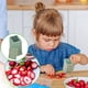 thumbnail image 4 of Mini cortador de frutas (2024), de acero inoxidable, ideal para cortar verduras y frutas., 4 of 7