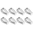 Stainless Steel Wire Rope Thimbles, 50 Pieces for M5 Cable Rigging in