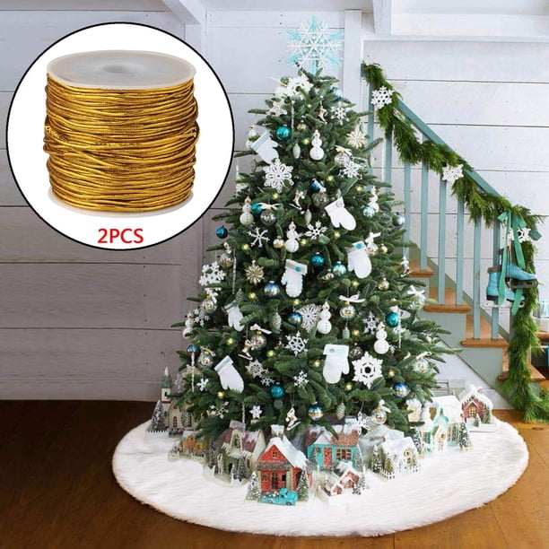 Cordón elástico decorativo Macarena Línea elástica de goma para decoración de Navidad 25 m