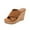 Brown, variant on Anuirheih Slip on Sandals Women,Summer Women's Shoes Back Empty Thick-soled Thick-heeled Wedge Slippers(Brown)