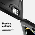 thumbnail image 4 of Allytechgroup iPad Pro 13 inch 2024 Case M4, Rotating Kickstand Shockproof Hand Strap + Shoulder Strap Drop Protection Rugged Case for Apple iPad Pro 13 Inch 2024, Black, 4 of 13