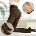 thumbnail image 3 of pantys mujer invierno pantys mujer Pantimedias térmicas gruesas para mujer, medias traslúcidas falsas forradas de lana, medias elásticas de cintura alta para invierno, 3 of 4