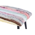 thumbnail image 2 of Pasargad Home Bosphorus Collection Vintage Kilim Cover Ottoman, 2 of 3
