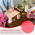 thumbnail image 4 of Uxcell Gift Bouquet Wrapping Paper, Waterproof Flower Wrapping Paper for Wedding DIY Craft Red, 4 of 7