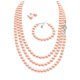 thumbnail image 1 of Set Collar Triple Aretes Pulsera Zvezda Plata 0.925 Mujer beige Unitalla, 1 of 4