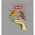thumbnail image 4 of Hold Your Horses Humor Adult Heather Gray Crew Neck Short Sleeve Tee-Medium, 4 of 4