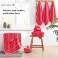 thumbnail image 4 of Juego de toallas de baño LANE LINEN Luxury, 100% algodón, 18 unidades, madreselva, 4 of 9