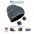 thumbnail image 4 of Bluetooth Beanie Gifts for Women Men - Winter Cap Knit Hats Mens Beanie with Bluetooth Headphones for Camping Fishing Running, 4 of 7