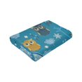 thumbnail image 6 of Kll Fleece Blanket Plush Throw Blanket Cute Colorful Owls And Trees,Soft Fuzzy Cozy Flannel Blanket For Couch Sofa Bed.(80"X60"), 6 of 9