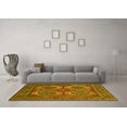 thumbnail image 3 of Ahgly Company Indoor Round Persian Yellow Traditional Area Rugs, 7' Round, 3 of 4