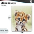thumbnail image 4 of Stupell Industries Eclectic Jungle Friends Baby Cheetah Canvas Art, 24 x 30, by Christine Simpson Art, 4 of 8