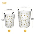 thumbnail image 2 of Lsque Bee pattern Laundry Hamper Basket, Tall Woven Rope Hamper Basket for Clothes, Lightweight Storage Basket, Collapsible Waterproof-Small, 2 of 8