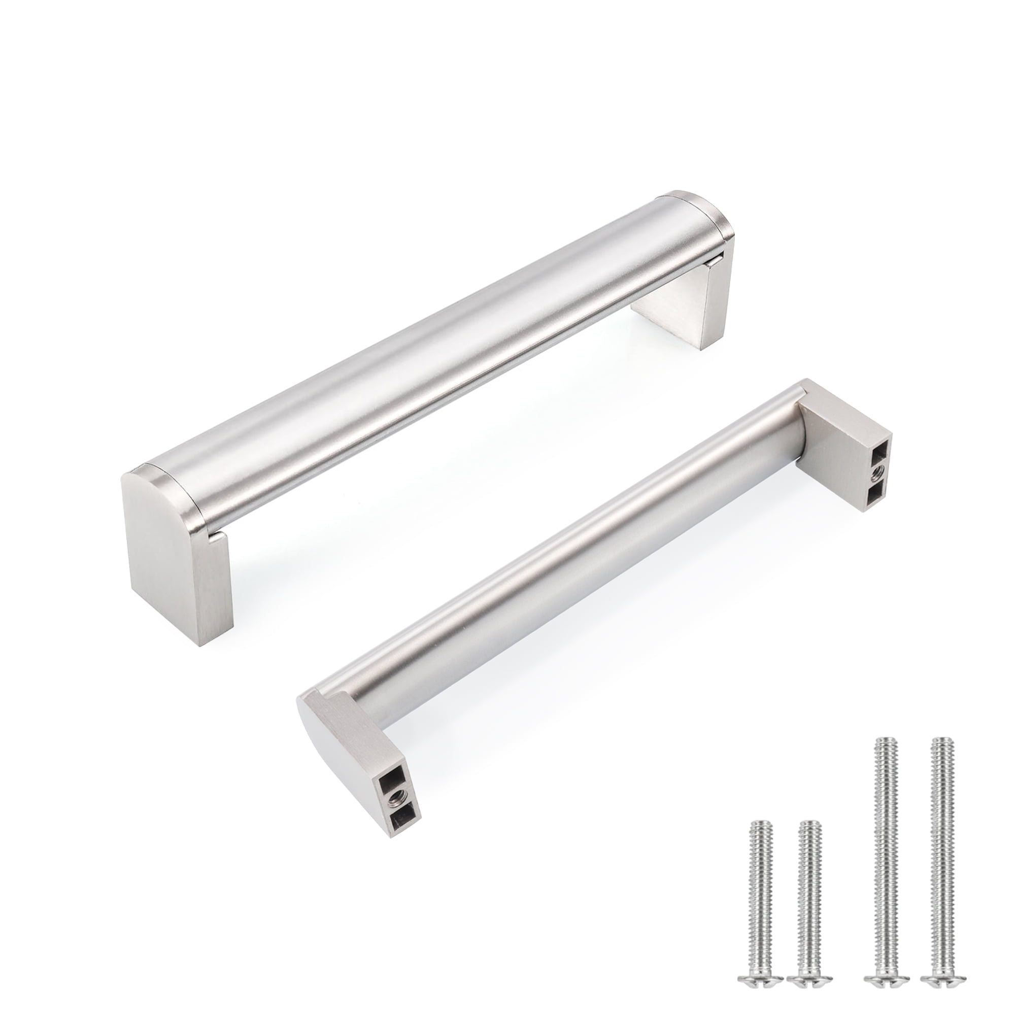 Fulgente 10 Pack Brushed Nickel Pulls 5 inch Handles Stainless