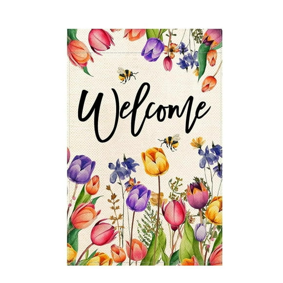 All-Weather Garden Flag Durable Nylon Fabric with Fade- Colors and Expert Stitching for Outdoor Display