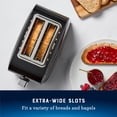 thumbnail image 4 of Oster 2-Slice Toaster with Extra Wide Slots, Black Stainless Steel, 4 of 8