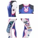 thumbnail image 5 of Overwatch-Disfraz de Cosplay de Dva para mujer, mono ajustado, peluca, auriculares, pistola, accesorios, tatuaje, pegatinas, traje, fiesta, Zentai Cos, 5 of 6