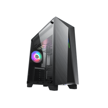 GAMEMAX Gamemax Nova N6 Black Steel / Tempered Glass ATX Mid Tower Gaming Computer Case
