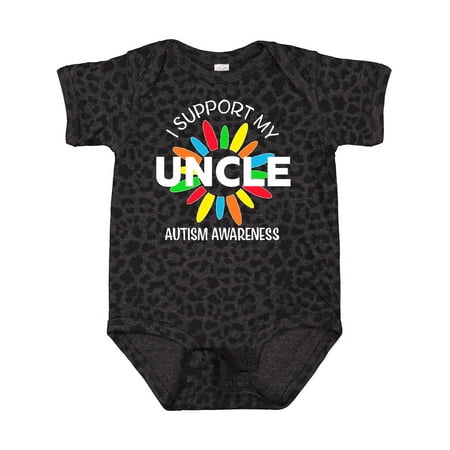 

Inktastic I Support My Uncle Autism Awareness Gift Baby Boy or Baby Girl Bodysuit