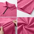 thumbnail image 5 of LTTVQM Men's Quarter Zip Pullover 2026 Mock Neck Quilted Sweatshirt Fleece Lightweight Casual Zipper Golf Shirts Pink 3XL, 5 of 6