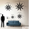 thumbnail image 3 of Violaura Sunburst Metal Wall Art - Easy to Install Hanging Perfect for Home, Living Room Decor (60.0" x 60.0"), 3 of 8