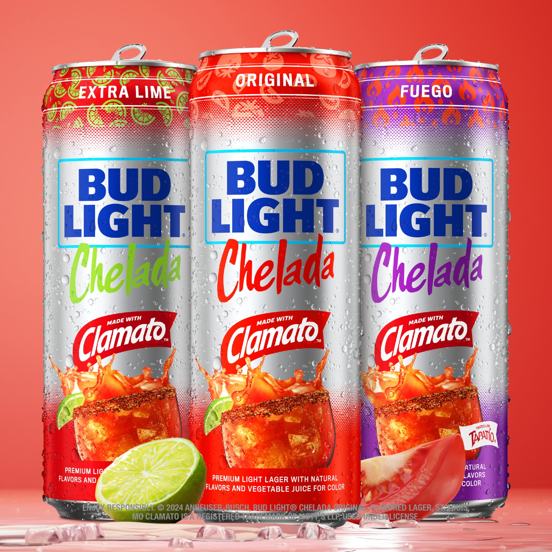 Bud Light Original American Chelada Beer 12 pack 12 fl oz Aluminum Cans 4.2% ABV