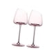 thumbnail image 3 of Copas de vino, copa de cristal, copas de vino rosa, cristalería de vino, para el regalo de la madre, boda, aniversario de boda único, 240 mm Sunnimix Copas de champán, 3 of 8