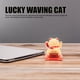 thumbnail image 5 of Gato que Agita Con Energía Solar, Gato de la Suerte Con Brazo que Agita, Buena Suerte, Riqueza, Gato de Bienvenida, Gato de la Fortuna para Decoración del Hogar y El Coche, 5 of 7