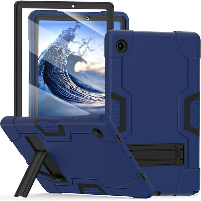 KOMI Galaxy Tab A8 Case,for Samsung A8 10.5 Tablet Case with Screen Protector/Kickstand,Heavy Duty Shockproof Rugged Protection Cover for 10.5 Inch Samsung Galaxy Tab A8 Case (SM-X200/X205/X207)