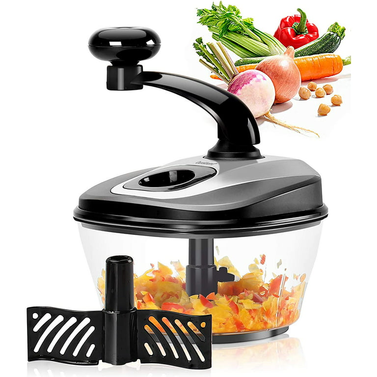 Multi-function Manua Onion Chopper Food Chopper Hand Crank Food Processor  Cutter Vegetable Nuts Fruit Salad With A Egg Separator - Meat & Poultry  Tools - AliExpress