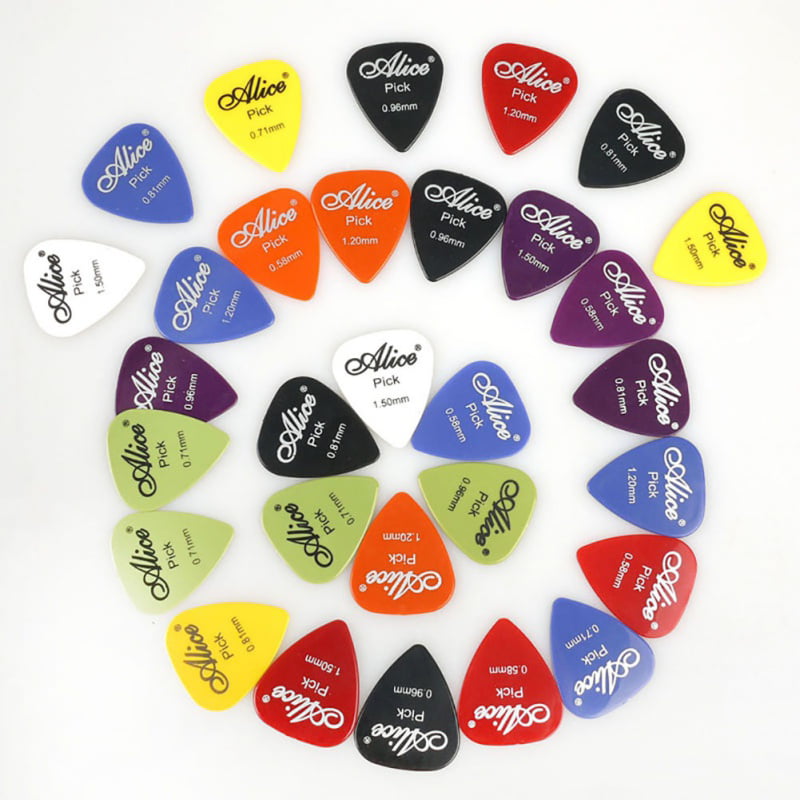 Alice Pearl Celluloid Acoustic Electric Guitar Picks 100 Pack