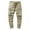 Khaki, variant on Mens Cargo Pants Zip Off Jogging Pant Elastic Waist Workout Pants Otudoor Running Workout Pant Multi Pockets Gray,L