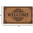 thumbnail image 3 of Elegance Printed Coir Door Mat 18" W x 30" L - Welcome, 3 of 4