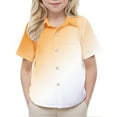 thumbnail image 4 of Utoimkio Little Boys Girls Short Sleeve Button Down Shirts Casual Tee Tops Summer Clothes Size 2-15T, 4 of 7