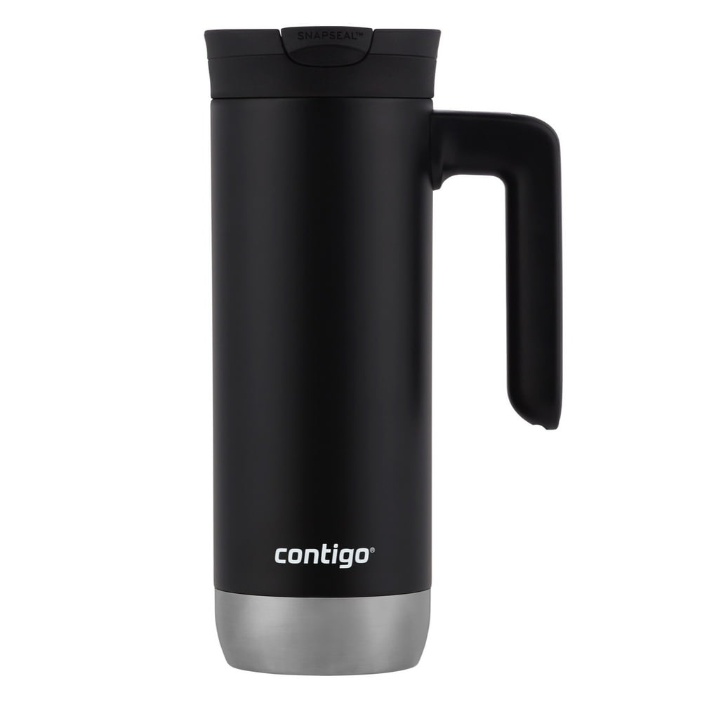 Contigo SnapSeal Insulated Stainless Steel Travel Mug with Handle, 20 ...