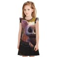 thumbnail image 1 of Fotbe Adorable Fluffy Bat Vestido de Dormir para Niñas de 3 a 10 Años, Mangas Cortas, Estilo Princesa, Pijama Camisón con Mangas Voladas-XX-Large, 1 of 6