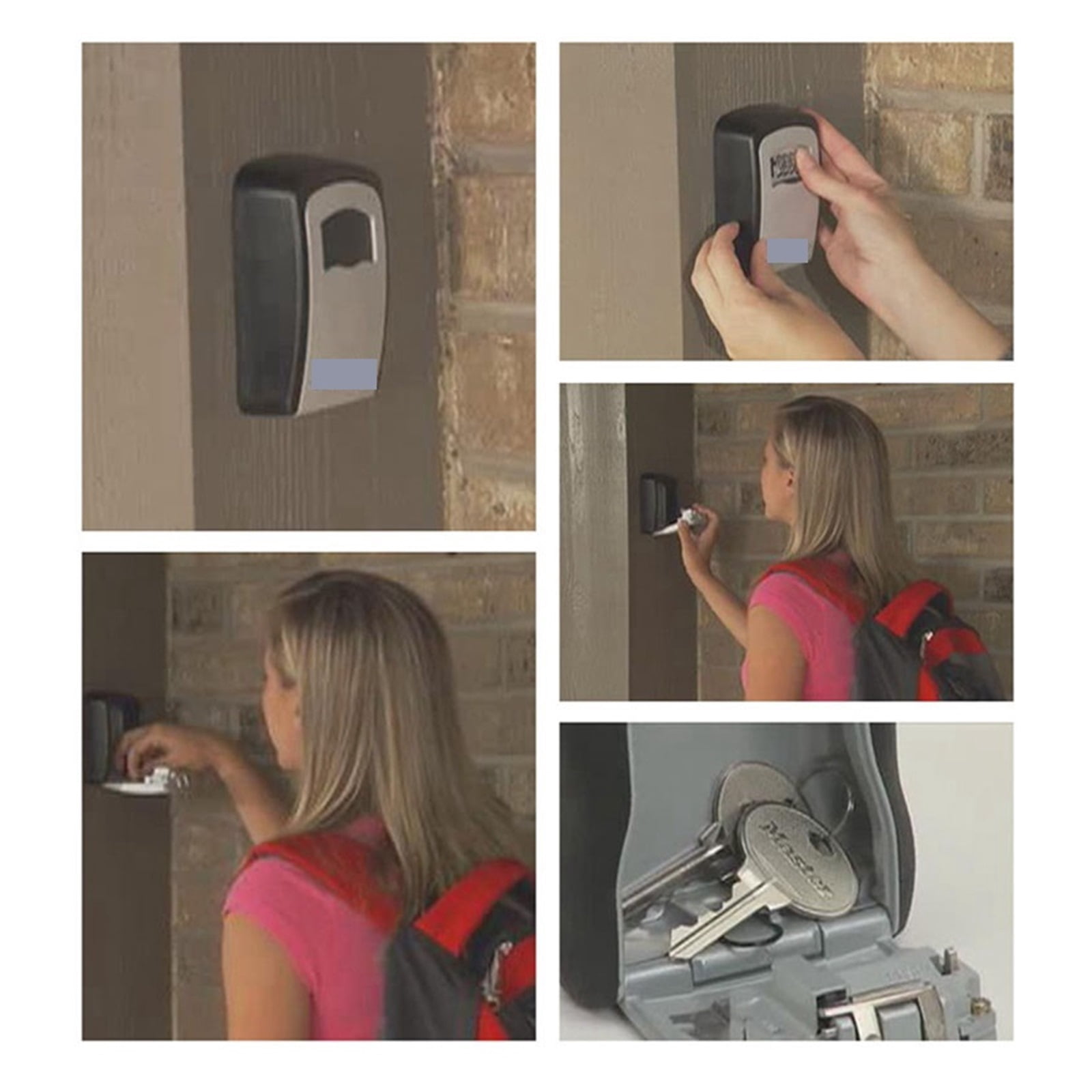 Lock Outdoor Waterproof Key Safe ,Password Storage Box Alloy Material Key Security Storage Box