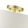 thumbnail image 4 of Livex Lighting Meridian 8" 4-Light Metal Semi Flush Mount in Satin Brass, 4 of 17